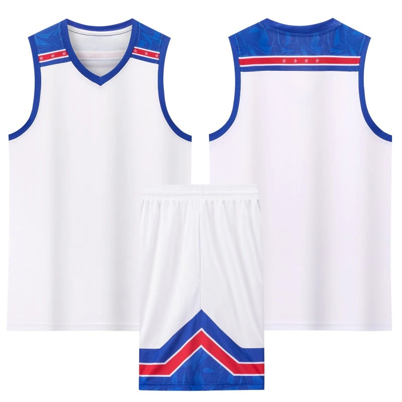 Generic Boys Basketball Uniforms Team Training Sets Yg-882 white