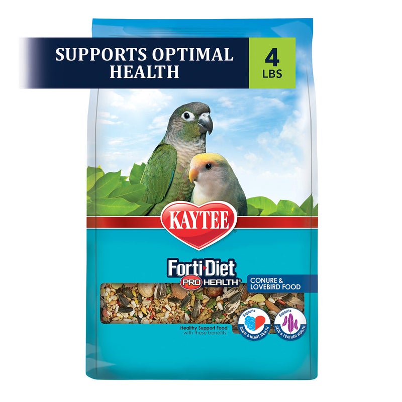 Kaytee Forti-Diet Pro Health Nourish+Protect Conure & Lovebird Food, Comprehensive Nutrition Backed by Science, Digestive Health, Immune Support, 4 pounds - Image 4