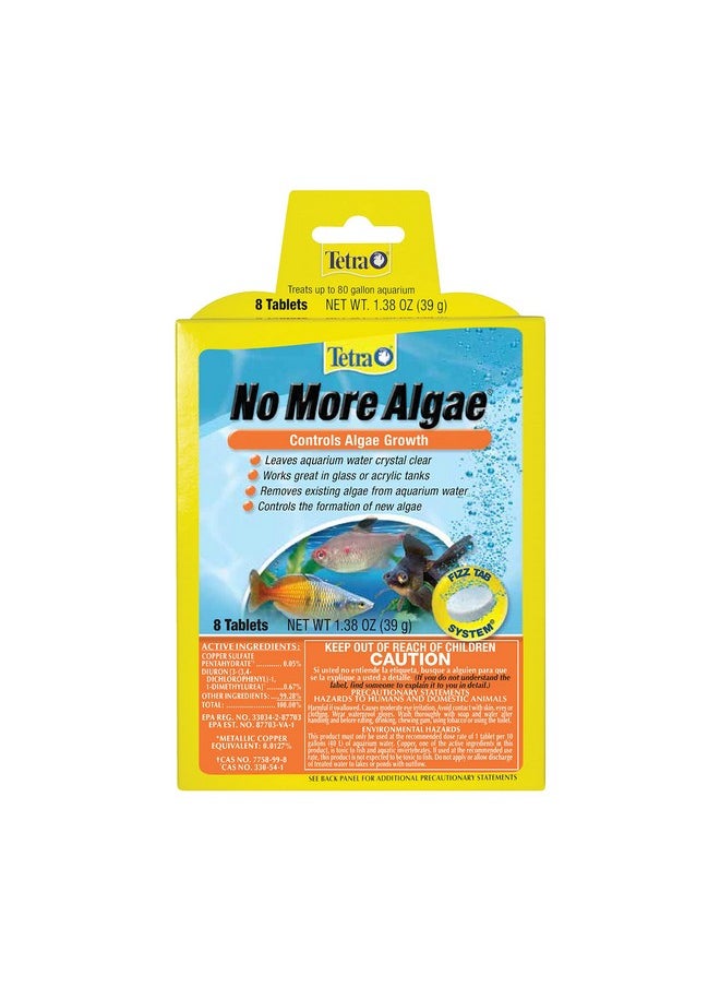 No More Algae Tablets, 8 Tablets, Controls Algae In Aquariums