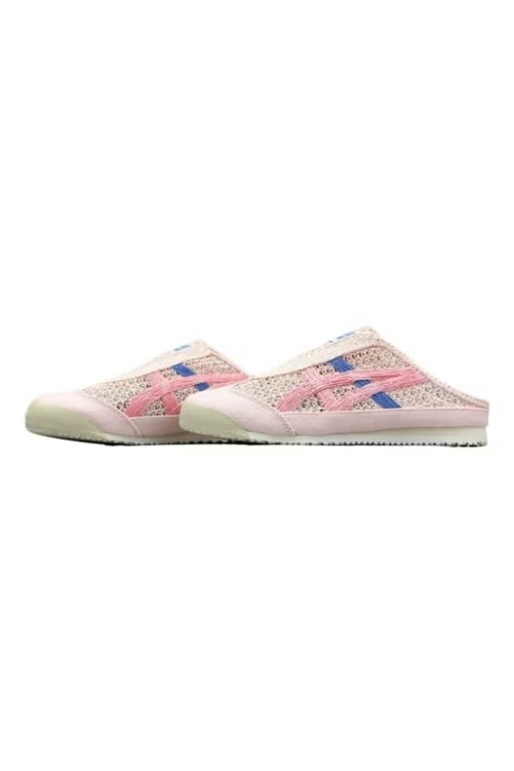 Onitsuka Tiger MEXICO 66 SABOT Summer Casual Slide Sandals - Pink/Light Blue - Image 3