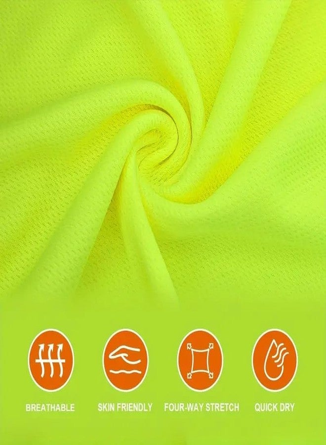 أل آند أم تي شيرت L&M® Hi Vis بأكمام طويلة وغطاء رأس وغطاء للرأس باللون البرتقالي الليموني (أمريكي، ألفا، كبير، عادي، عادي، ليموني) - Image 4