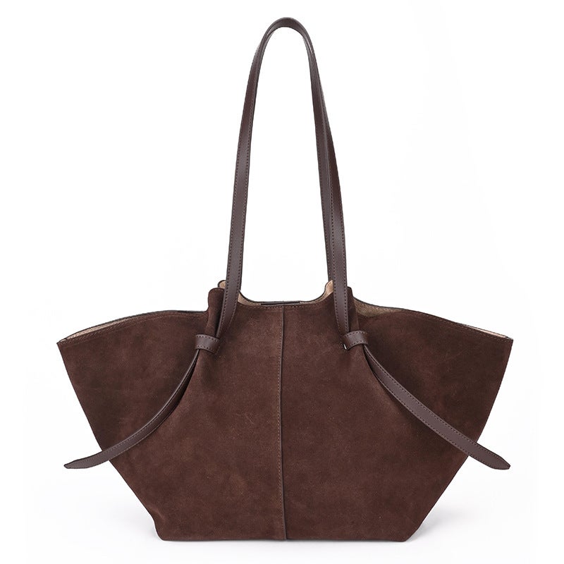Women'S Bag, First-Layer Cowhide Wing Bag, Large-Capacity Shoulder Bag, High-End Armpit Bag, French Niche Women'S Bag - Image 2