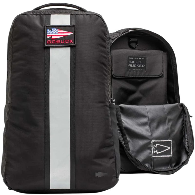 GORUCK Basic Rucker 17L Tactical Backpack â€“ Durable Rucksack & MOLLE Daypack â€“ Military Backpack for Men & Women - for Outdoor, Hiking, Training & Travel â€“ Black - Image 1