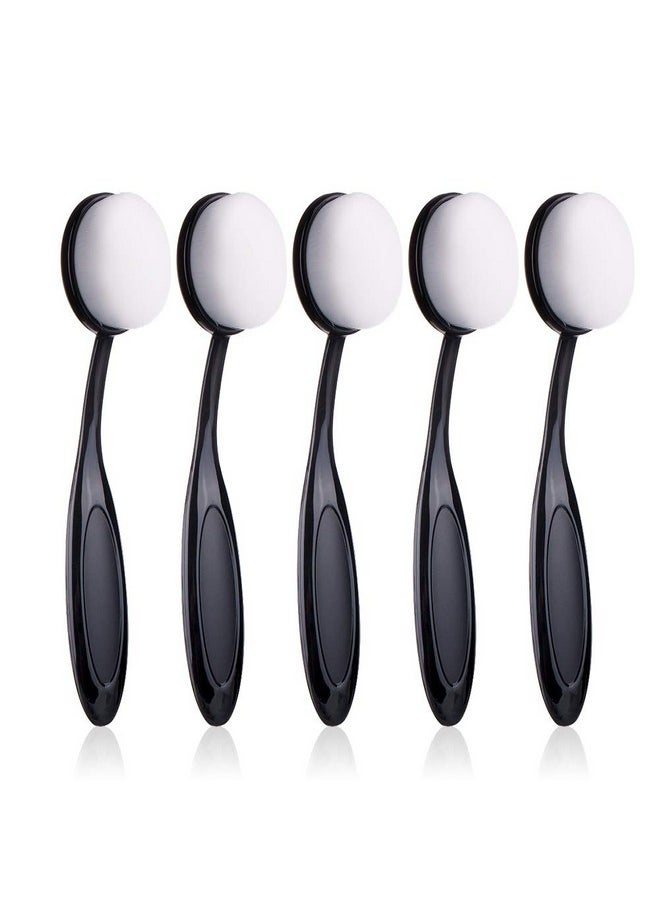 UNIMEIX - 5 Pack Blending Brushes For Card Making Blending Tools For Drawing Blending Brush Blender（Size 3 1.18" Brush Head Black） - Image 1