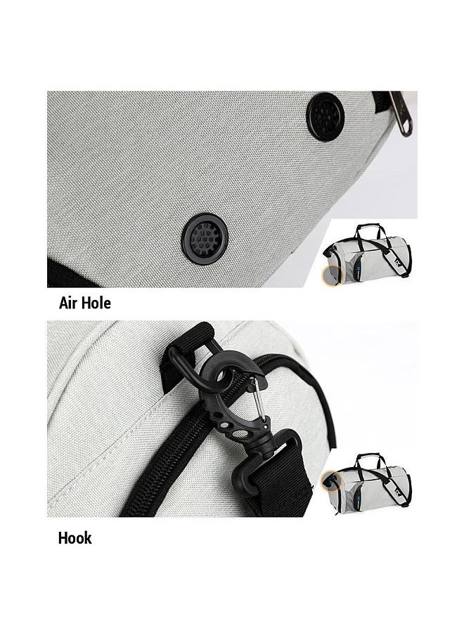 IX - Sports Duffel Bag Travel Gym Bag Small Fitness Bag with Shoe Compartments for Men Women - Image 1