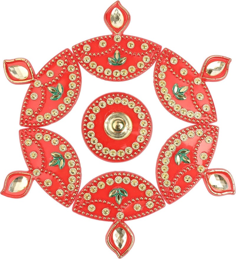 Aditri Creation دييا رانغولي أرضية مصمم قابلة لإعادة الاستخدام رانغولي صغيرة أكريليك ديكور منزلي هدية لتزيين المنزل هدايا العودة لمهرجان السنة الجديدة - Image 2
