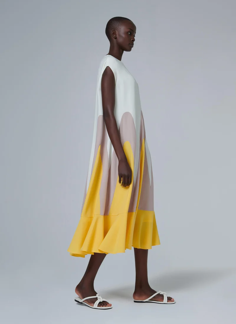 Leem  Godet Detail Dress - Shorter length for Women | Best Price UAE