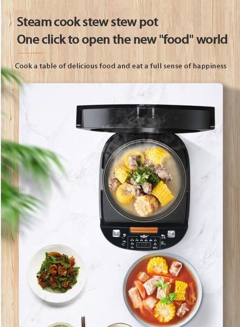 ELTRAZONE 5L Electric Rice Cooker Multi-Function Smart Cooker with Fast Heating Timer Control & Keep Warm Feature for Home Cooking, Soups, Stews, Grains, and Daily Meal Preparation - Image 3