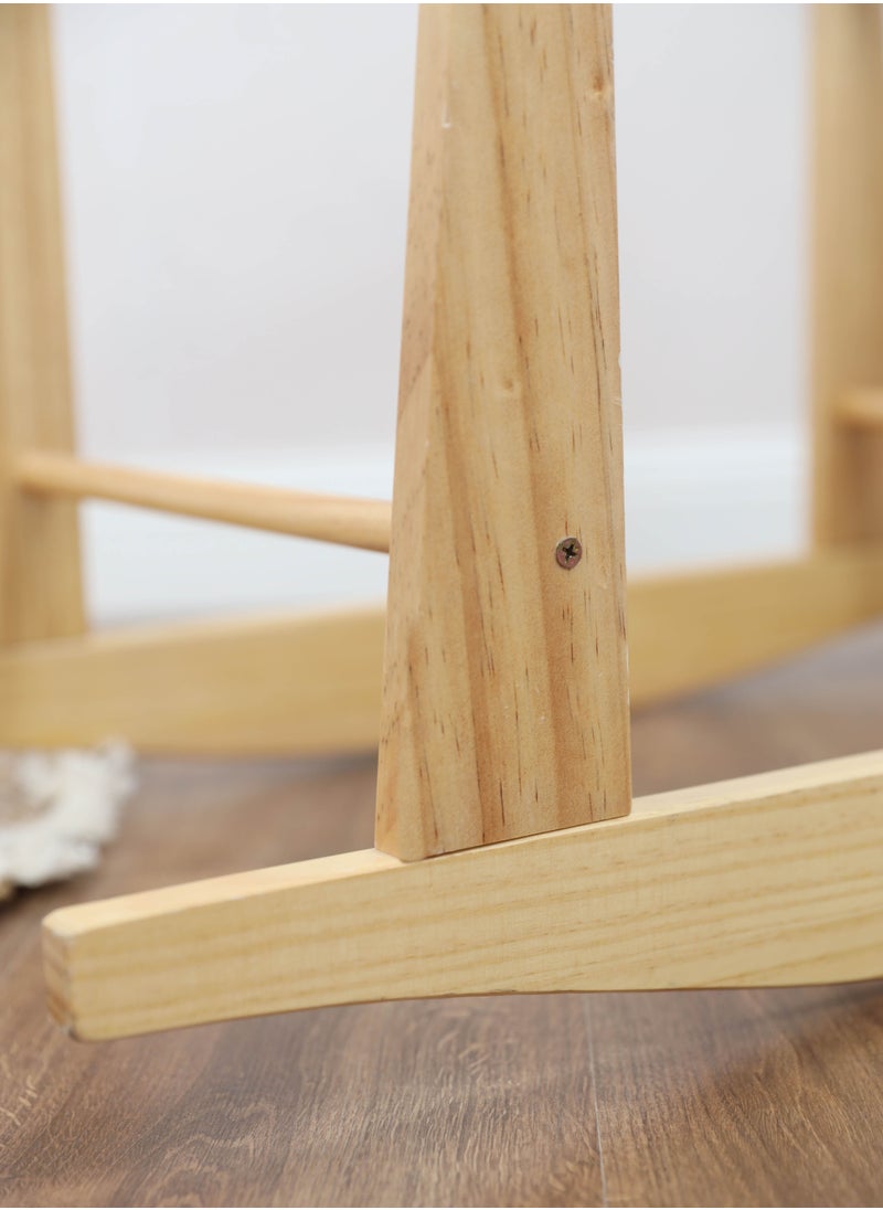 FUN MOMENT Rocking bed holder wooden Moses basket  - Image 2