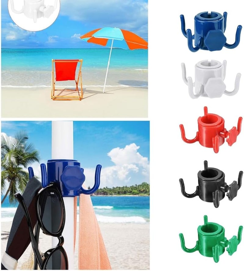 Red Outdoor Beach Umbrella Hook Hanger Four Claws Storage Bag Space Saving - Image 3