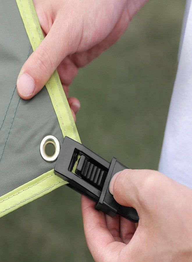 TRIWONDER Tarp Clips Heavy Duty Lock Grip Thumb Screw Tent Awning Tarp Clamps Set Reusable for Camping Canopy Outdoor Caravan (Black - 12 Pcs) - Image 5