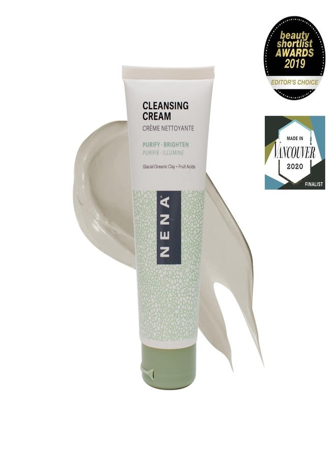 NENA Skincare Natural Skincare Kit - Cleansing Cream Face Wash - Clay Mask for Face - Mineral Hydrating Toner - Moisturizing Cream - Vegan - 4 Pc - Image 4