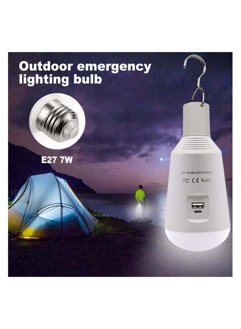 مصباح E27 LED بالطاقة الشمسية قابل لإعادة الشحن مع جهاز تحكم عن بعد - 0-5 وات إضاءة داخلية وإضاءة تخييم بالطاقة الشمسية، تيار متردد ~ 250 فولت/تيار مستمر 6 فولت، أبيض - Image 3