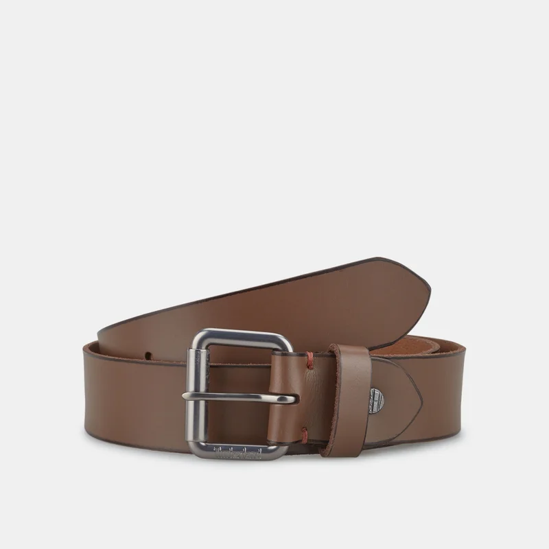 Timberland Roller-Buckle Buffalo Leather Belt