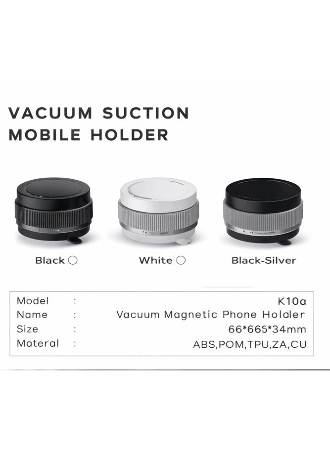 K10a Vacuum Suction Magnetic Mobile Phone Holder – 360° Rotation, Strong Suction, Universal Car Dashboard Mount - Image 4