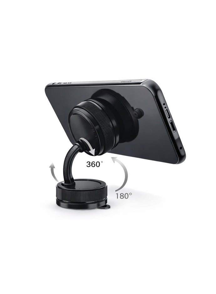 K10a Vacuum Suction Magnetic Mobile Phone Holder – 360° Rotation, Strong Suction, Universal Car Dashboard Mount - Image 2