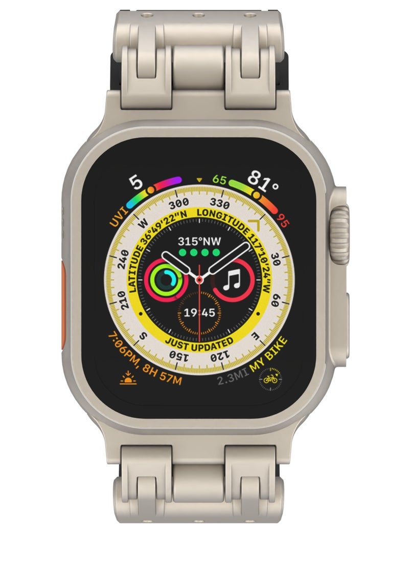 keloray - Rubber Sport Strap Compatible with Apple Watch Series Ultra 2 | 9 | 8 Ultra | 8 | 7 | 6 | 5 49/45/44/42 mm, Luxury Rubber Strap with Metal connector - Image 1