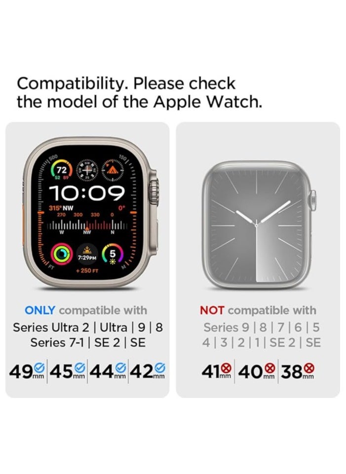 keloray - Rubber Sport Strap Compatible with Apple Watch Series Ultra 2 | 9 | 8 Ultra | 8 | 7 | 6 | 5 49/45/44/42 mm, Luxury Rubber Strap with Metal connector - Image 1