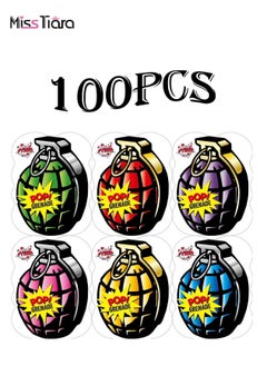 100 Pack Inflatable Colorful Grenade Tricky Toys Prank Simulation Funny Bomb Bag Fun Interactive Student Decompression Toys Funny Toys