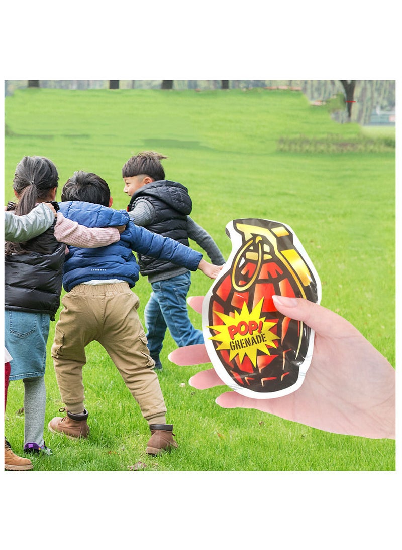 MissTiara - 100 Pack Inflatable Colorful Grenade Tricky Toys Prank Simulation Funny Bomb Bag Fun Interactive Student Decompression Toys Funny Toys - Image 1