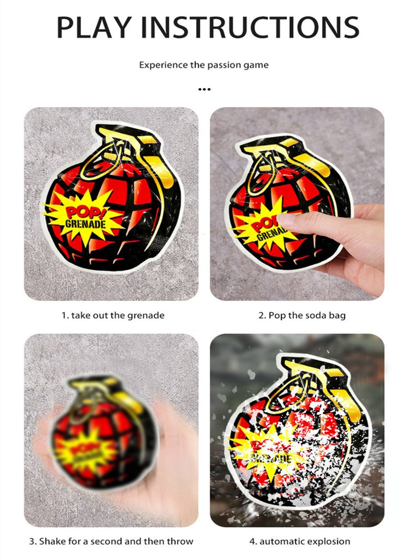 MissTiara - 100 Pack Inflatable Colorful Grenade Tricky Toys Prank Simulation Funny Bomb Bag Fun Interactive Student Decompression Toys Funny Toys - Image 1