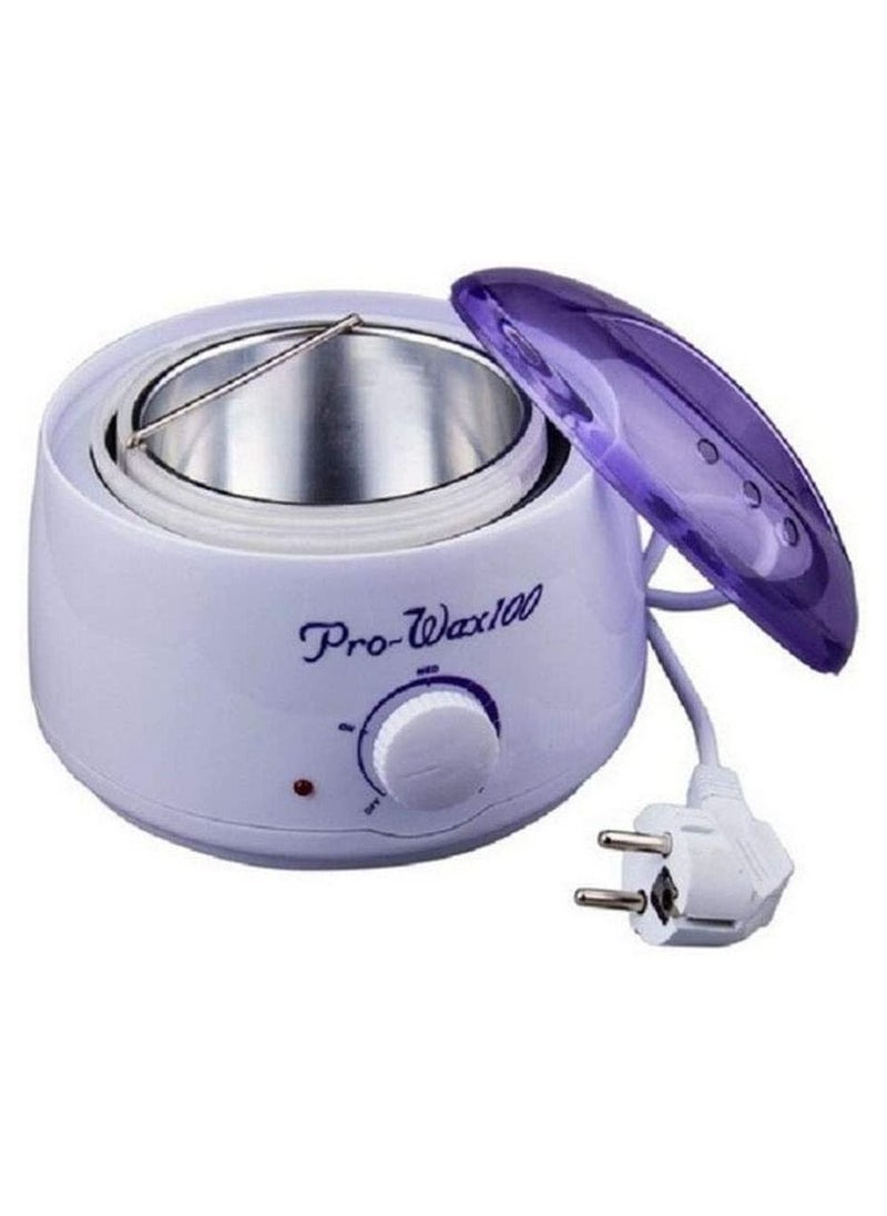Prowax 100 - Pack Of 2 Hair Waxing Machine With Black Waxes White/Purple/Black - Image 1