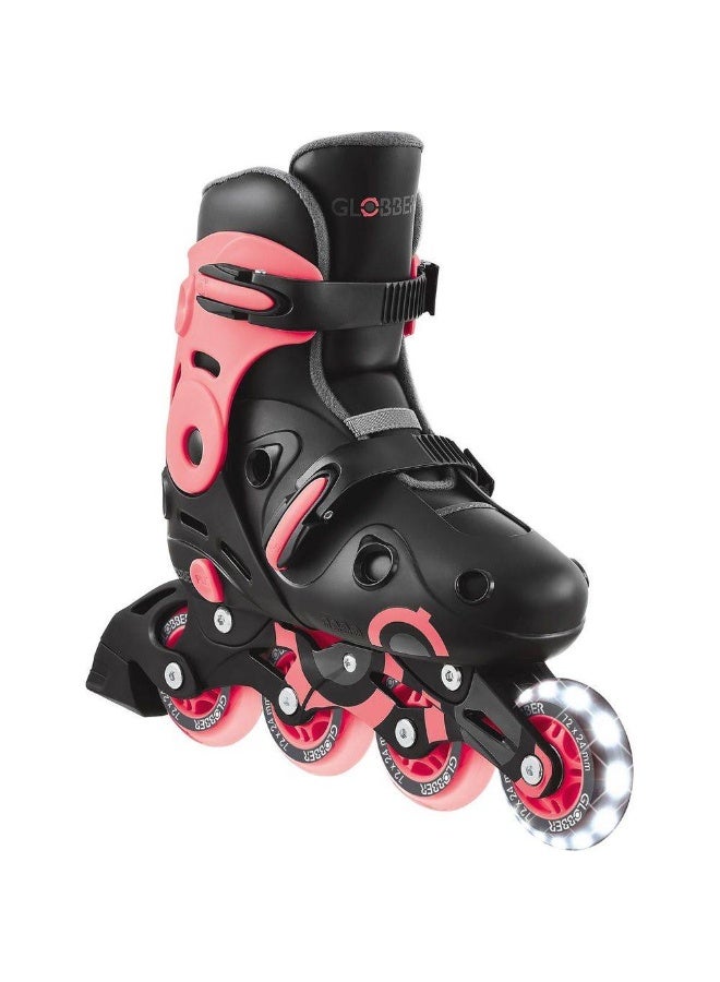 GLOBBER زلاجات جلوبير القابلة للتعديل مع أضواء (EU 34–37، وردي/أسود) - Image 2