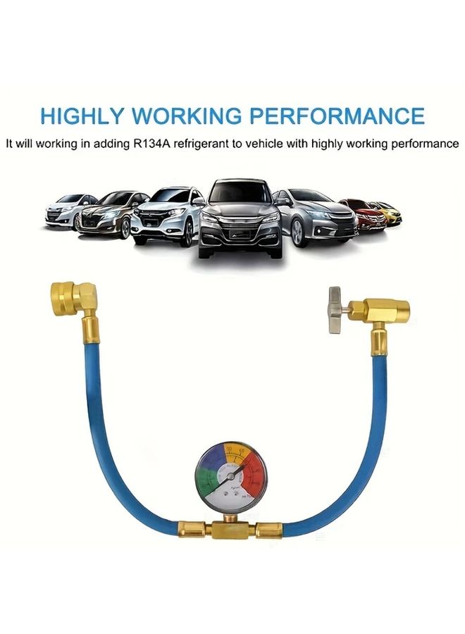 R134a Car AC Refrigerant Refill Kit Set 5 With 1 2 Inch Bottle Cap Opener - Image 4