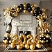 kozee Happy New Year Eve Party Decoration Supplies 2026 New Years Eve Black and Gold Balloon Garland Arch Kit Champagne bottles and glasses and 2026 Foil Balloon - Image 2