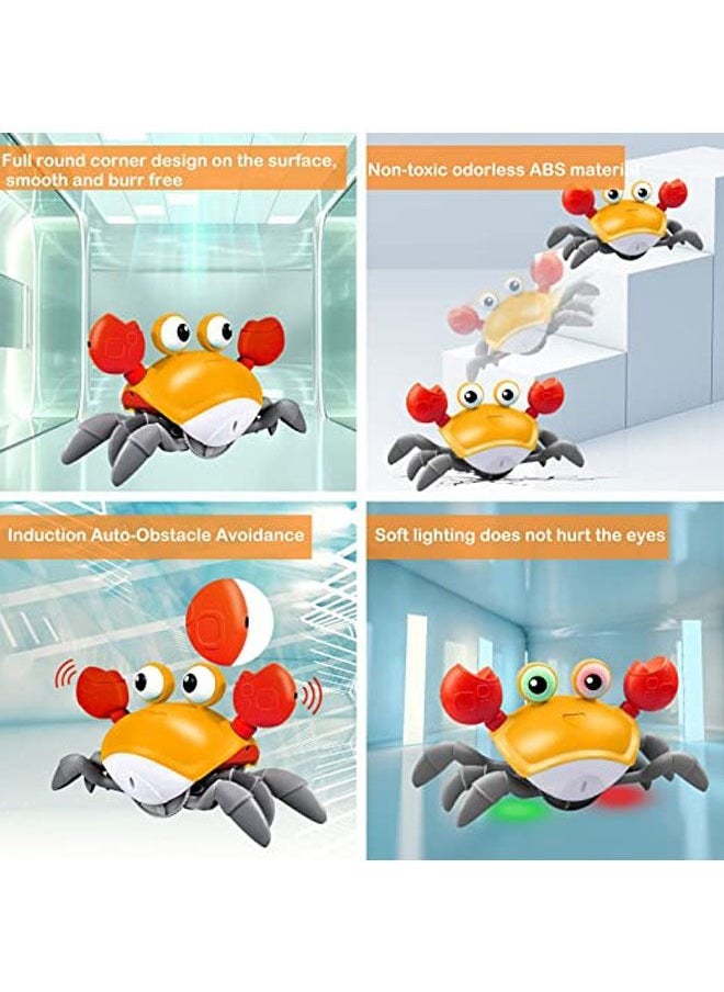 Arabest Crawling Crab Baby Toy, Tummy Time Baby Toys Will Automatically Avoid Obstacles,Guiding Baby to Crawl, Crawling Toys with Music and LED Light, for Boys Girls Infant Toys  - Image 3