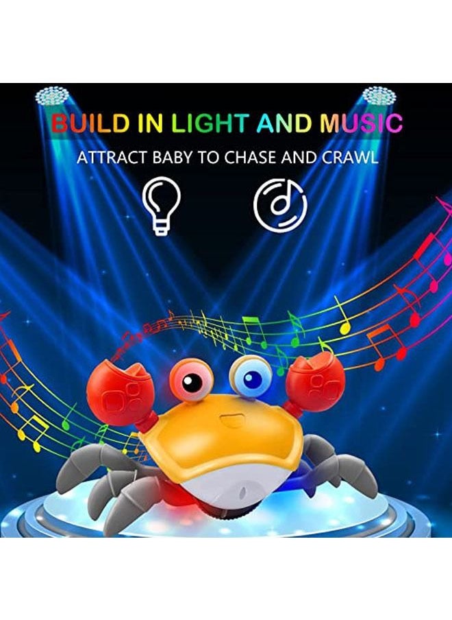 Arabest Crawling Crab Baby Toy, Tummy Time Baby Toys Will Automatically Avoid Obstacles,Guiding Baby to Crawl, Crawling Toys with Music and LED Light, for Boys Girls Infant Toys  - Image 4