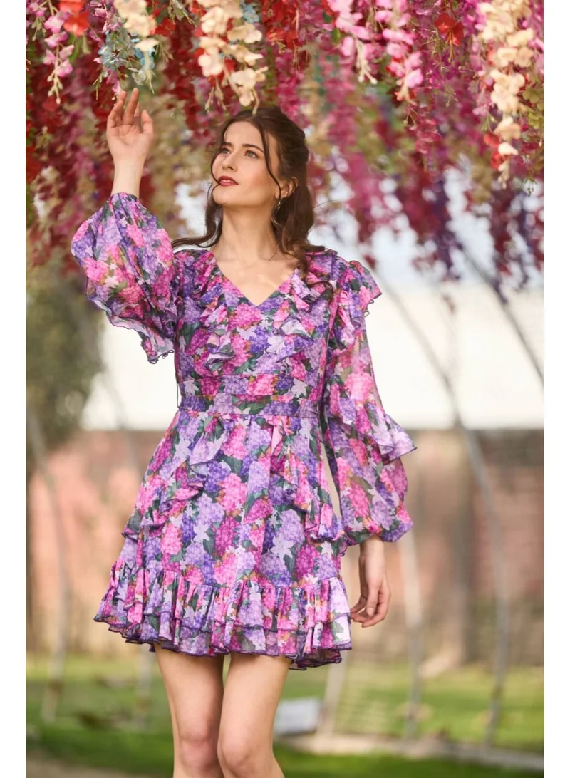 Luxe & Hardy  Luxe & Hardy Gigi Mini Flared Dress for Women | Best Price UAE