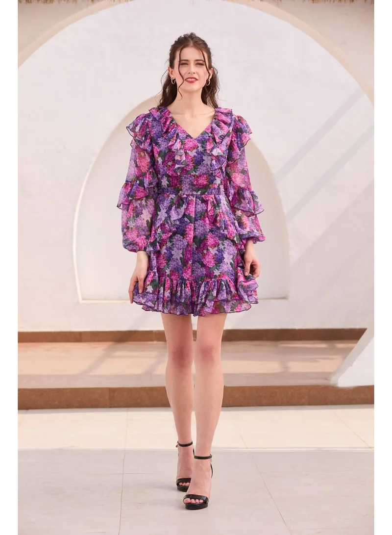 Luxe & Hardy  Luxe & Hardy Gigi Mini Flared Dress for Women | Best Price UAE