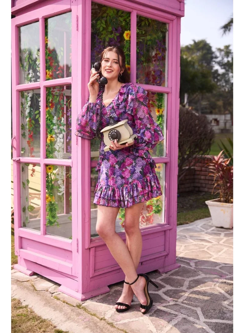 Luxe & Hardy  Luxe & Hardy Gigi Mini Flared Dress for Women | Best Price UAE