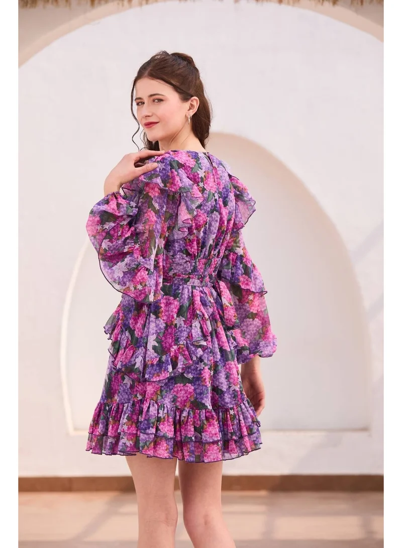 Luxe & Hardy فستان جيجي القصير الواسع من لوكس آند هاردي