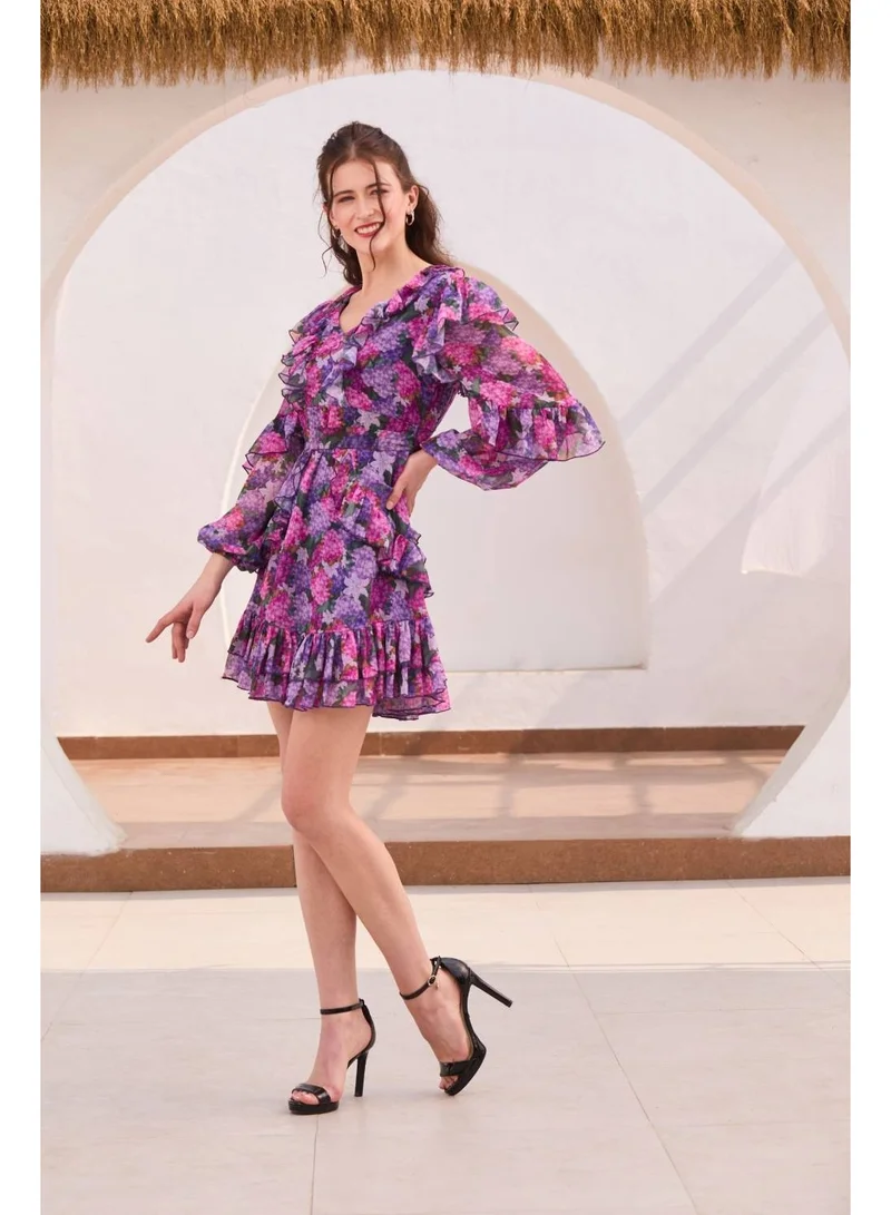 Luxe & Hardy فستان جيجي القصير الواسع من لوكس آند هاردي