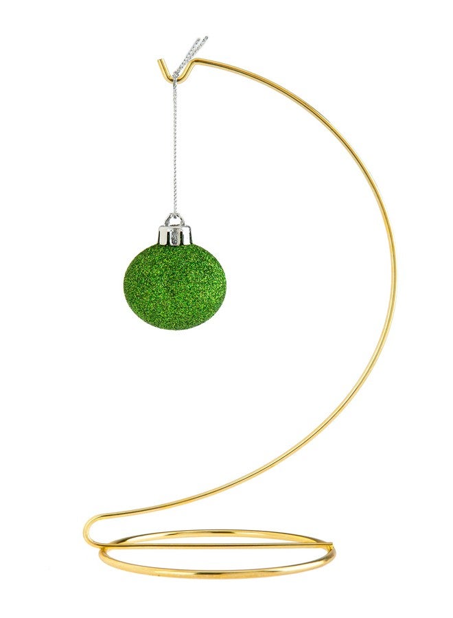 Creative Hobbies 10 Inch Tall Gold Metal Ornament Display Hanger Stands for Displaying Christmas Ornaments, Glass Terrariums, Etc.- Pack of 6 Stands - Image 5