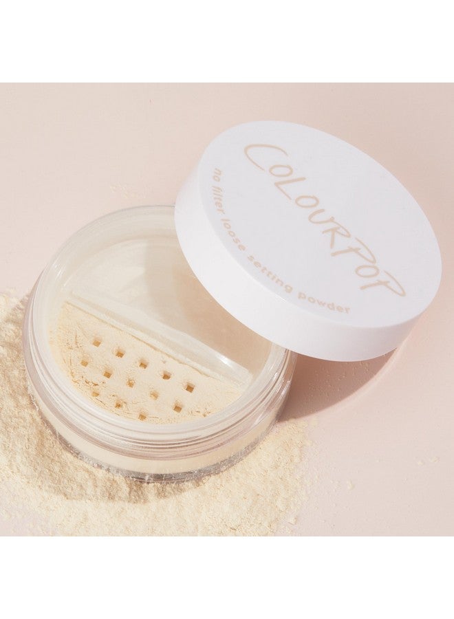 ColourPop ColourPop No Filter Loose Setting Powder - Translucent Setting Powder with a Soft-Matte Finish - Sets Face Makeup for Long-Lasting Wear - 100% Cruelty-Free and Vegan Formula - Translucent (0.3 oz)  - Image 2