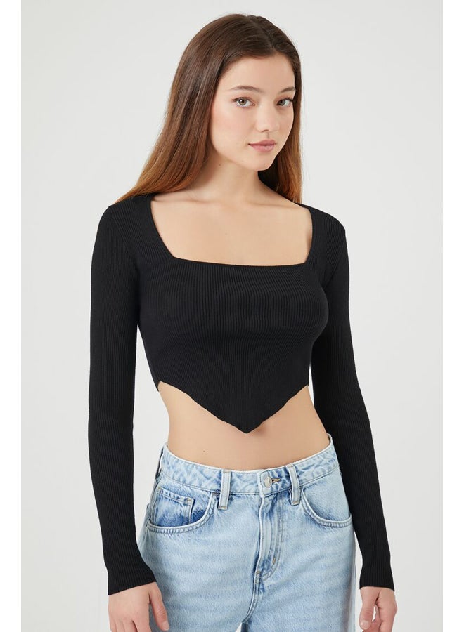 FOREVER 21 Ribbed Knit Cropped Sweater  - Image 2