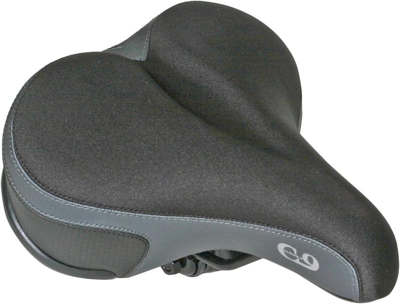 Cloud-9 Comfort Ladies' Saddle with Memory Foam, 10" x 8", Tri-Color Lycra