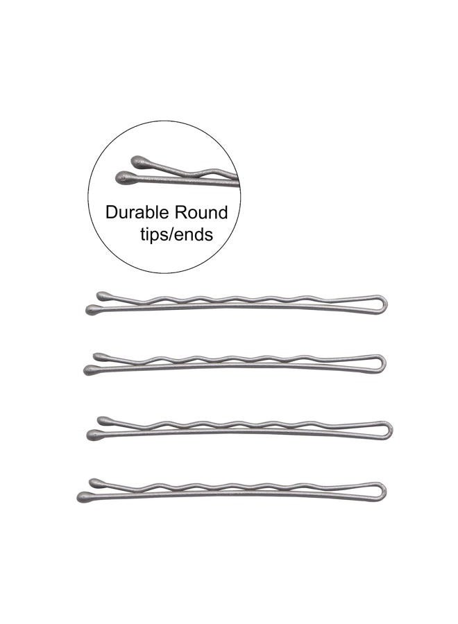 KWONG Dofash 5CM/2IN Waves Long Bobby Pins Silver Hair Pins for Women Mini Bobby Pins for Thick Hair Accessories for Women White Gray Hair 60 Count/Card - Image 4