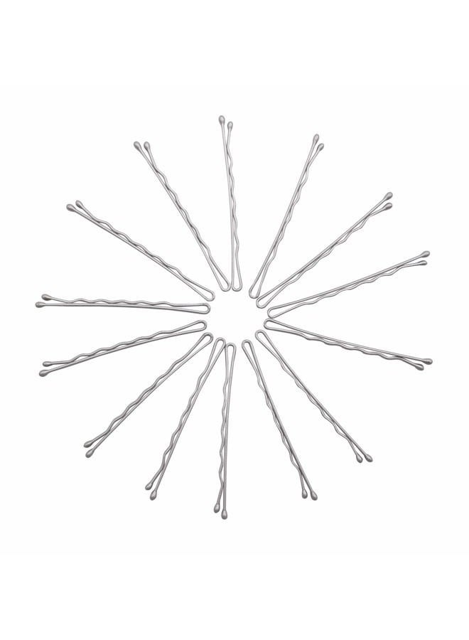 KWONG Dofash 5CM/2IN Waves Long Bobby Pins Silver Hair Pins for Women Mini Bobby Pins for Thick Hair Accessories for Women White Gray Hair 60 Count/Card - Image 2