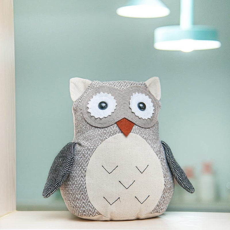 Marwood موقف باب ماروود اللطيف - مواقف أبواب زخرفية للمنزل والمكتب، بومة مثقلة، دمية قماشية لموقف الباب، زخرفة أرضية - Image 4