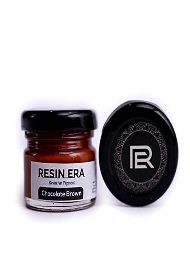 RESINERA معجون صبغي فاخر للفنانين، مناسب للراتنج والإيبوكسي والمشاريع الحرفية والفنية | لون غني وناعم يدوم طويلاً | معجون صبغي معتم للراتنج الفني (بني شوكولاتة 30 جم) - Image 3