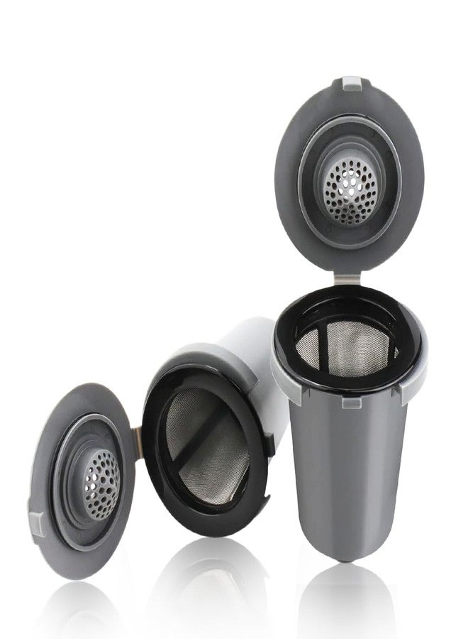 BRENSTEN Reusable Filter Cups for Cuisinart Coffee Makers - Premium Refillable Coffee Cups Compatible with Cuisinart Single Serve Coffee Machines (2 Pack with 2 Mesh Filters) - Image 1