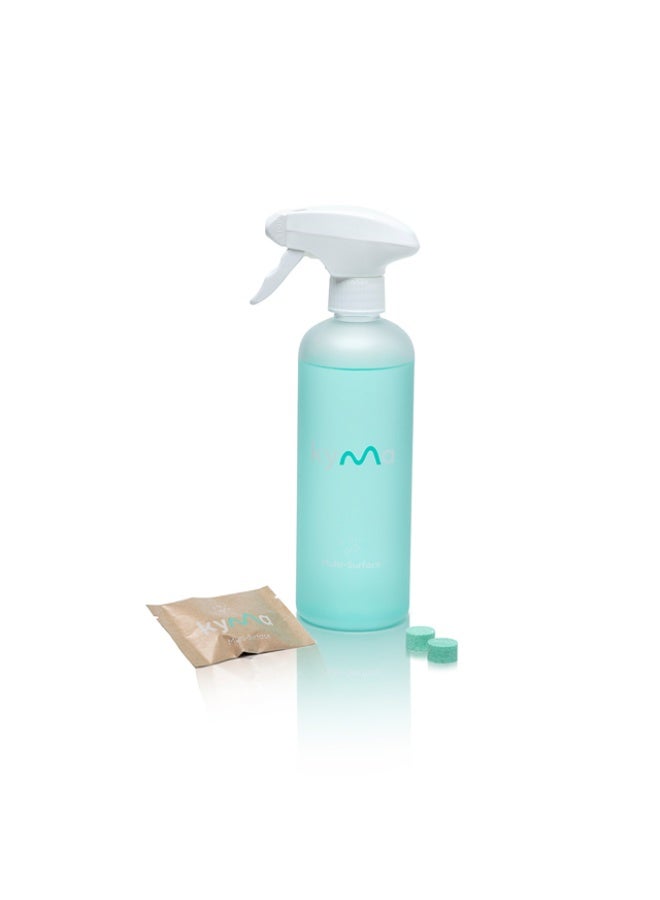 Multi-Surface Cleaner Kit, Fresh Kiwi 500ml - 1 Bottle & 1 Refill, UAE