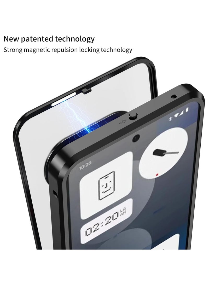 general The case is compatible with Nothing Phone (3a) Pro, with a built-in metal frame and translucent frosted back, and a metal single-sided button-down protective case for Nothing Phone 3a Pro 5G - Image 3