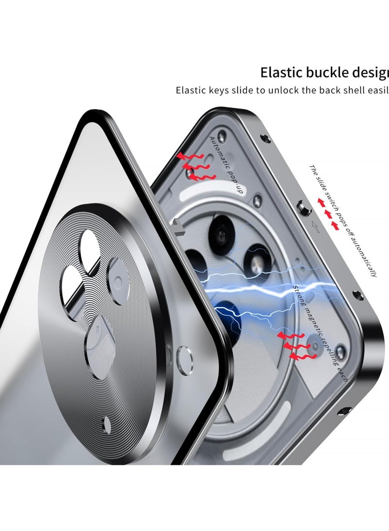 general The case is compatible with Nothing Phone (3a) Pro, with a built-in metal frame and translucent frosted back, and a metal single-sided button-down protective case for Nothing Phone 3a Pro 5G - Image 2