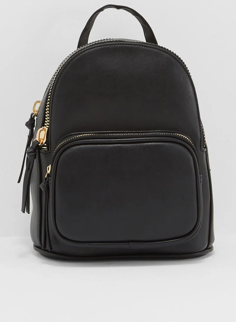 NEW LOOK Mini Curve Chunky Zip Backpack