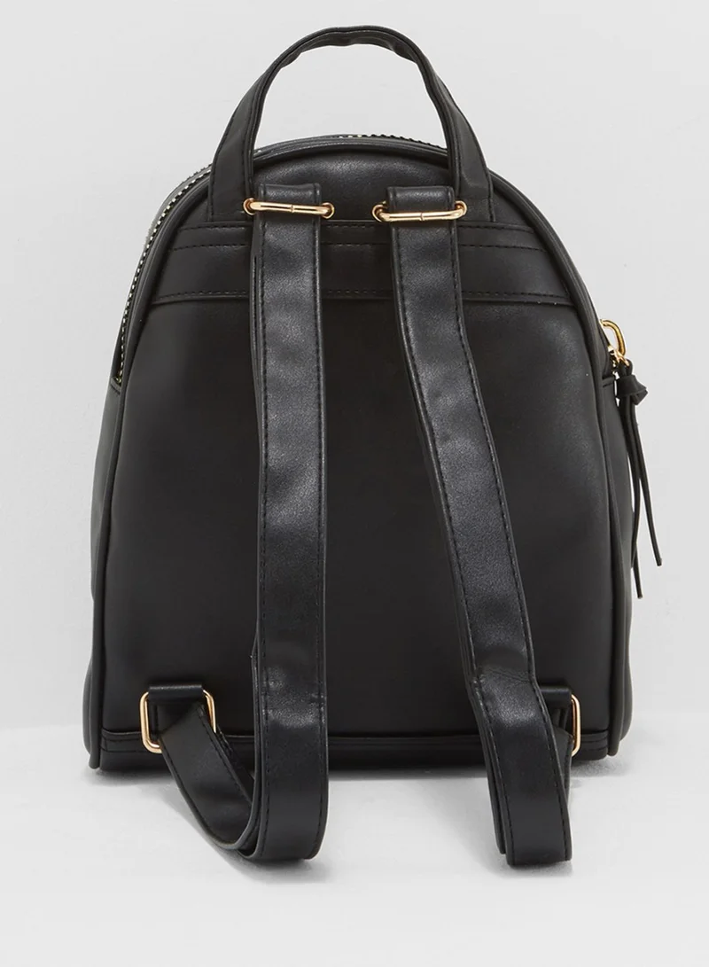NEW LOOK Mini Curve Chunky Zip Backpack